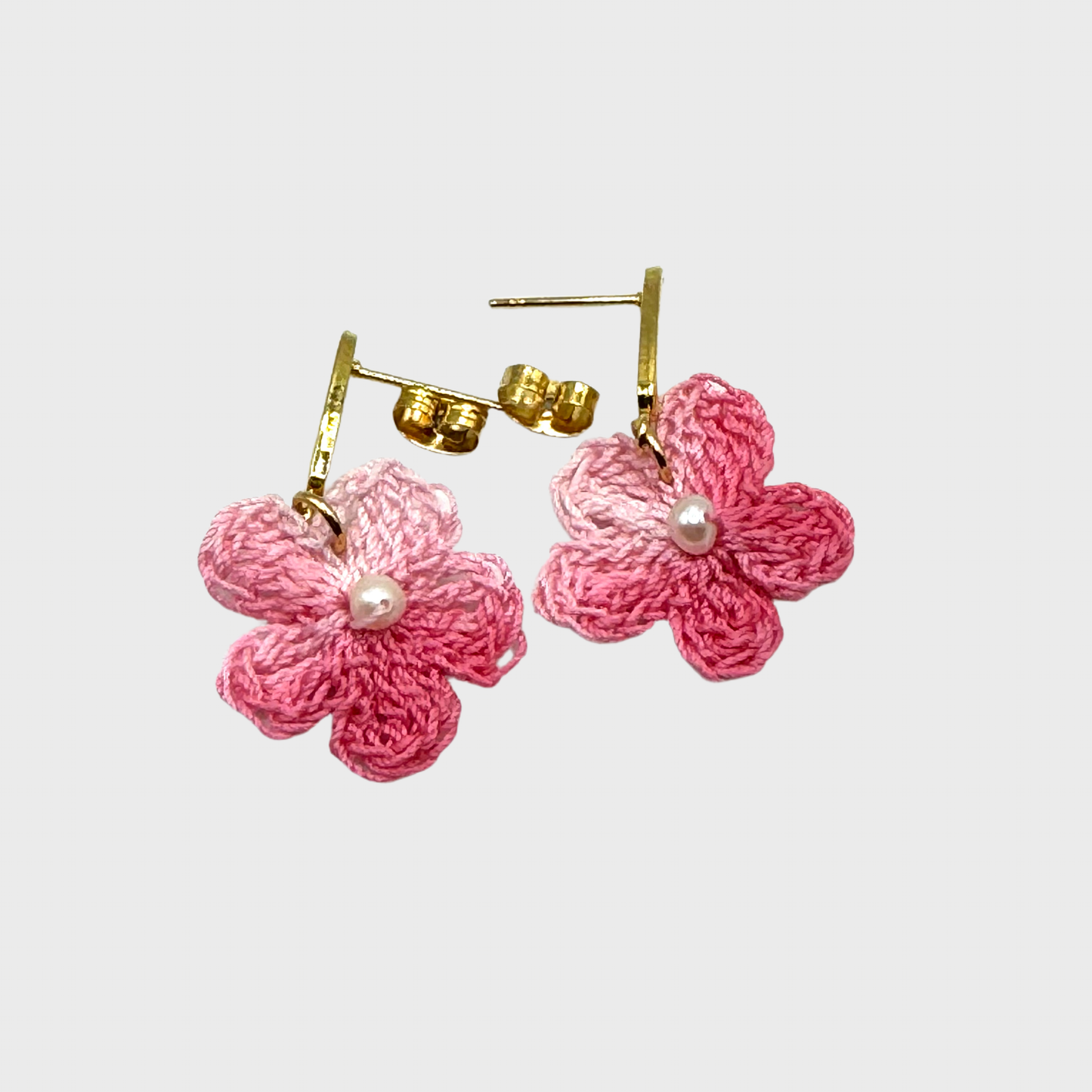 Brincos de Croché ROSA
