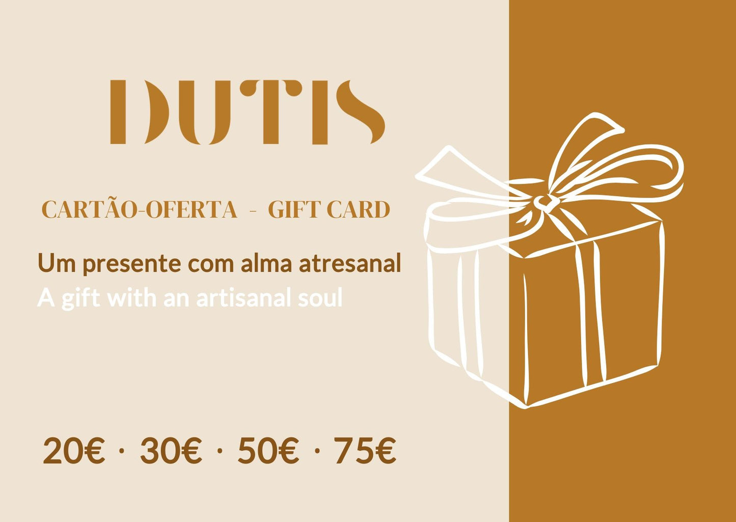 Cartão Oferta Dutis