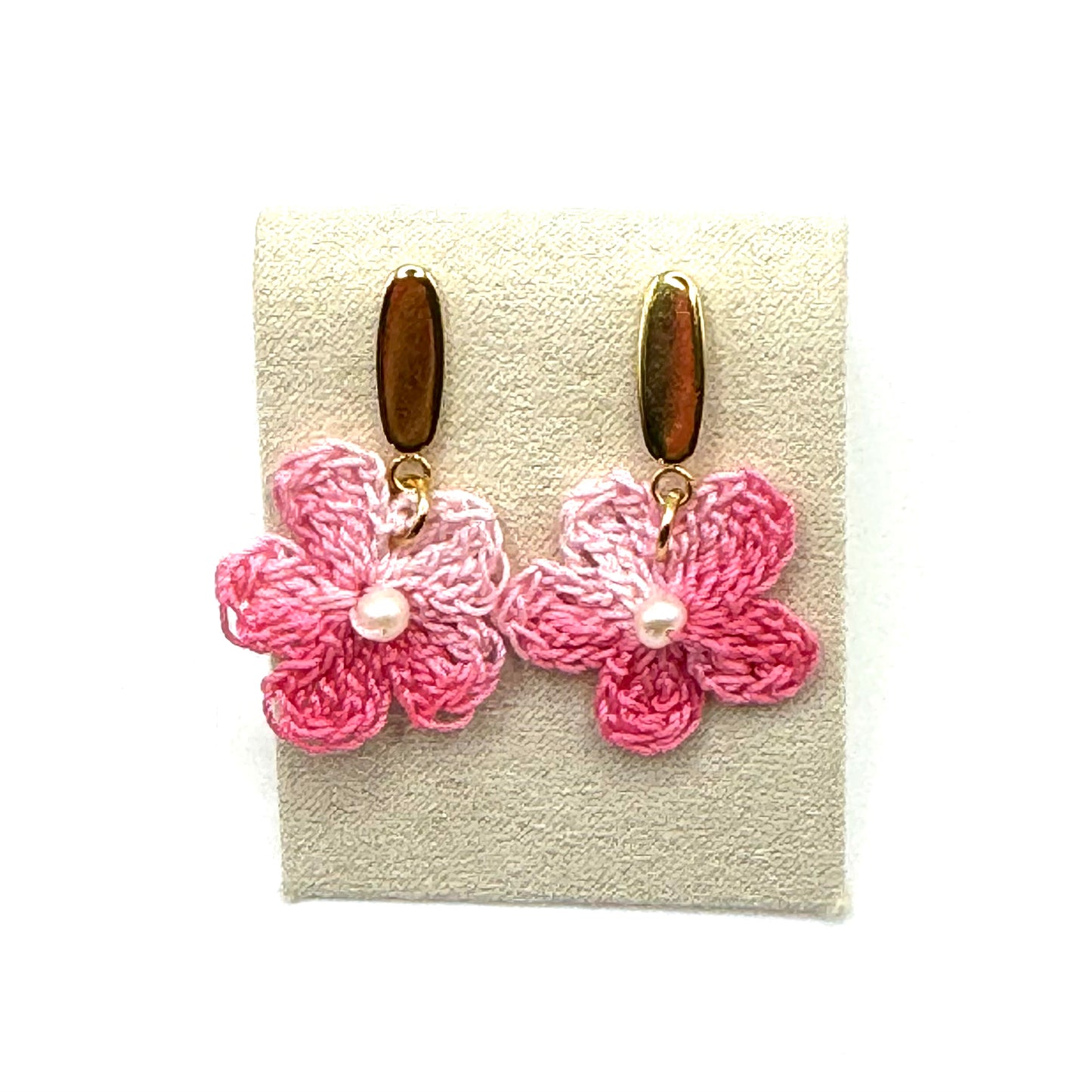 Brincos de Croché ROSA